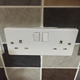 Socket Outlet in White replaced by Local Electrician in Bromley, Kent